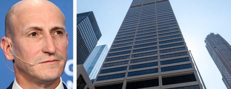 Capital Group President and CEO Mike Gitlin and 345 Park Avenue.