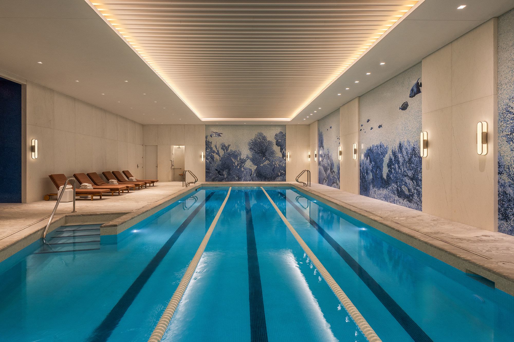 There are two pools to choose from at 50 West 66th Street.