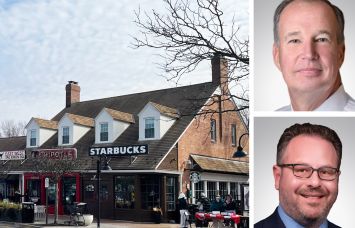 Potomac Place Shopping Center, Potomac, Md., and Northmarq's Kenneth Gentzel (top) and Jason Smith.