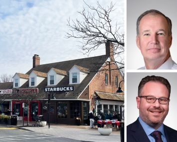 Potomac Place Shopping Center, Potomac, Md., and Northmarq's Kenneth Gentzel (top) and Jason Smith.