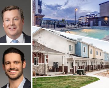 ArrowMark Partners' Rob Brown (top left) and Evan Roukema (bottom left), Sequoia (top right) and Klein Huis projects in Heber City, Utah.