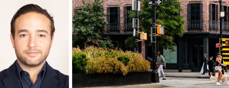 Rob Kluge (top) and Brandon Charnas of Current Real Estate Advisors and 50 Ninth Avenue.