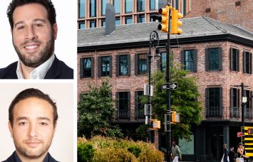 Rob Kluge (top) and Brandon Charnas of Current Real Estate Advisors and 50 Ninth Avenue.