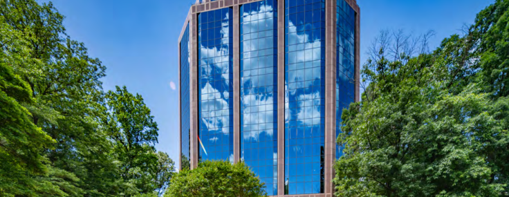 The 272,300-square-foot building at 3110 Fairview Park Drive.
