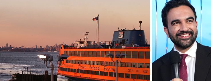 The Staten Island Ferry and Mayor Zohran Mamdani.