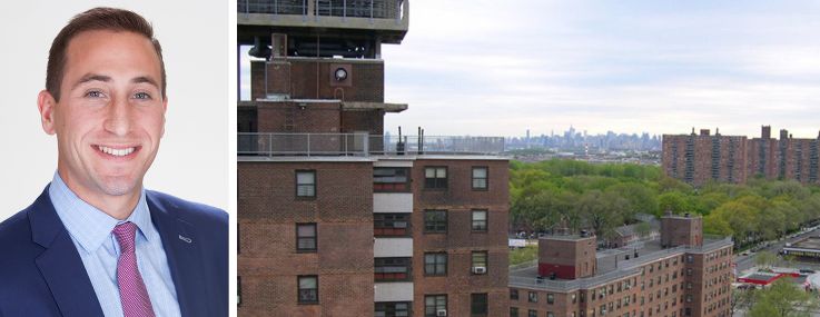 Steven Westreich and a southern view of the Soundview section of The Bronx.