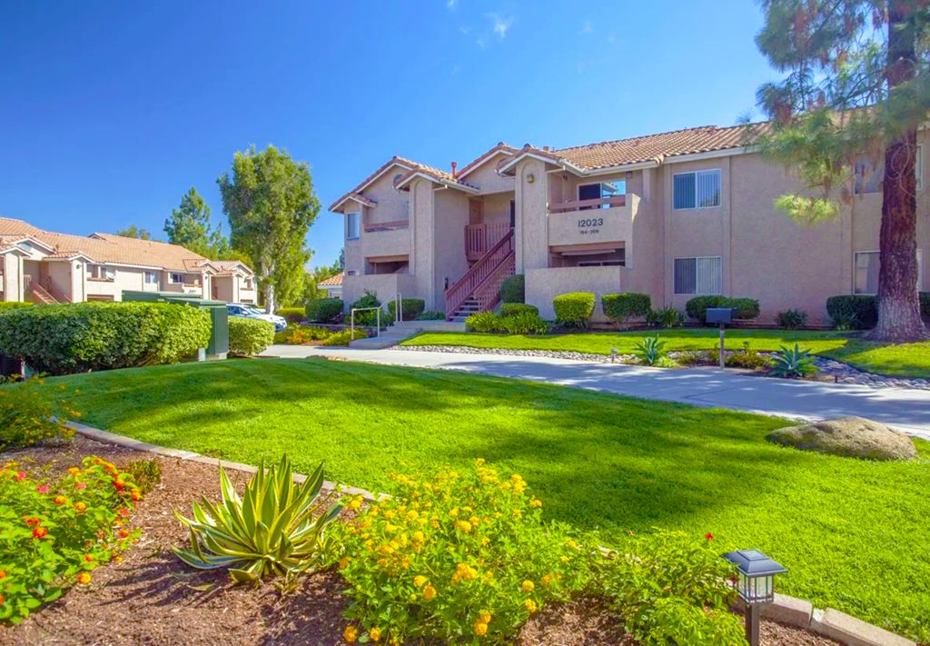 Wintercrest Village Apartments, a garden-style community at 12002 Wintercrest Drive in Lakeside, Calif.
