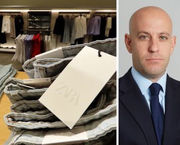 Newmark's Ariel Schuster and a Zara store.