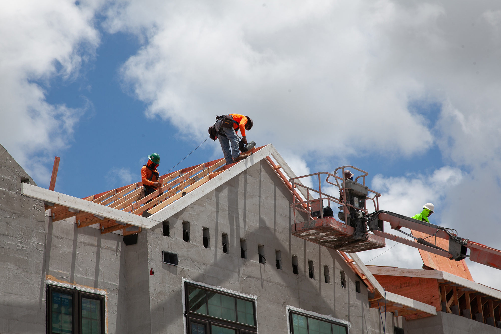 Housing under construction in Florida.