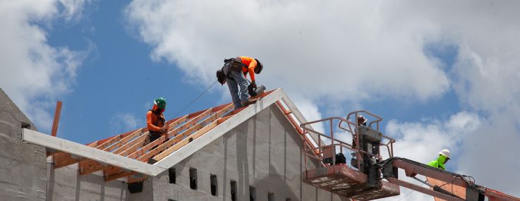 Housing under construction in Florida.