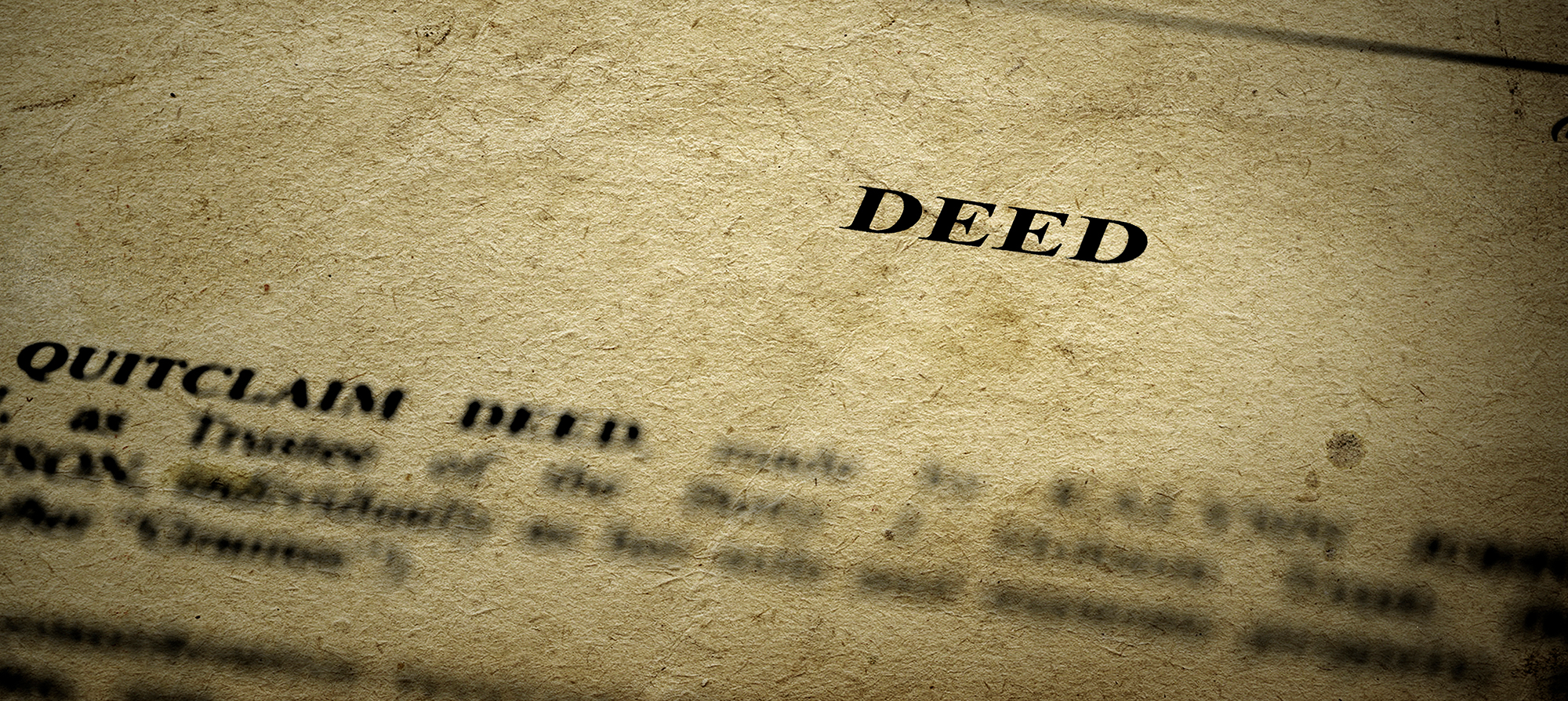 A detailed photo of a deed.