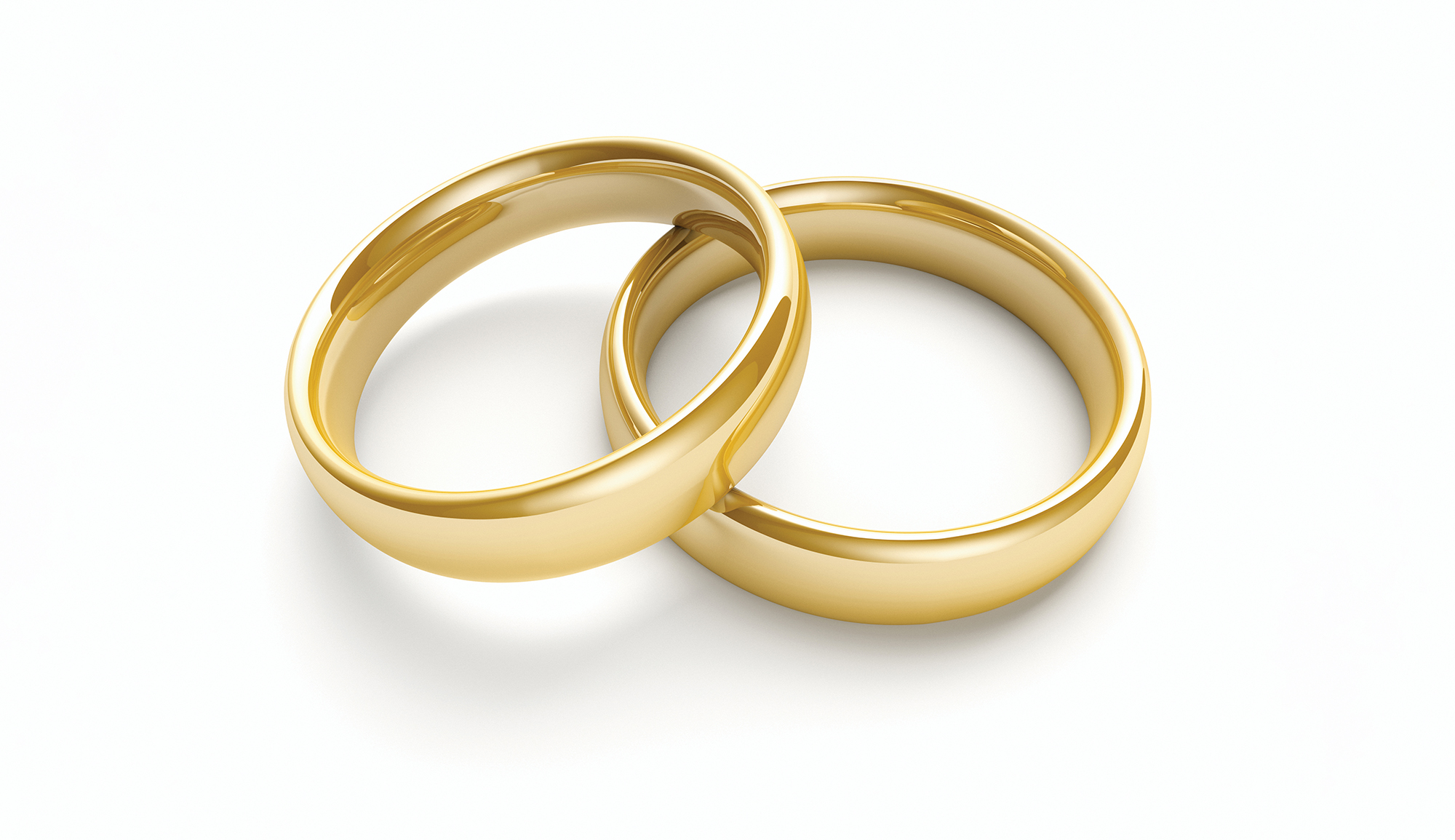 A pair of wedding bands.