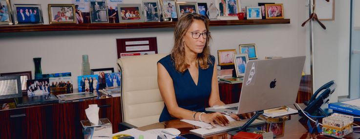 Silverstein Properties' Lisa Silverstein at 7 World Trade Center.