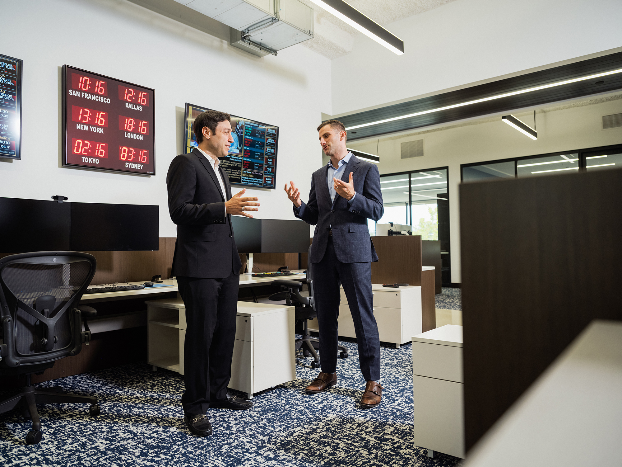Eli Edwards (left) and David Hammerman of Fortress Investment Group photographed at the company's offices in Menlo Park, CA, on August 31, 2026.