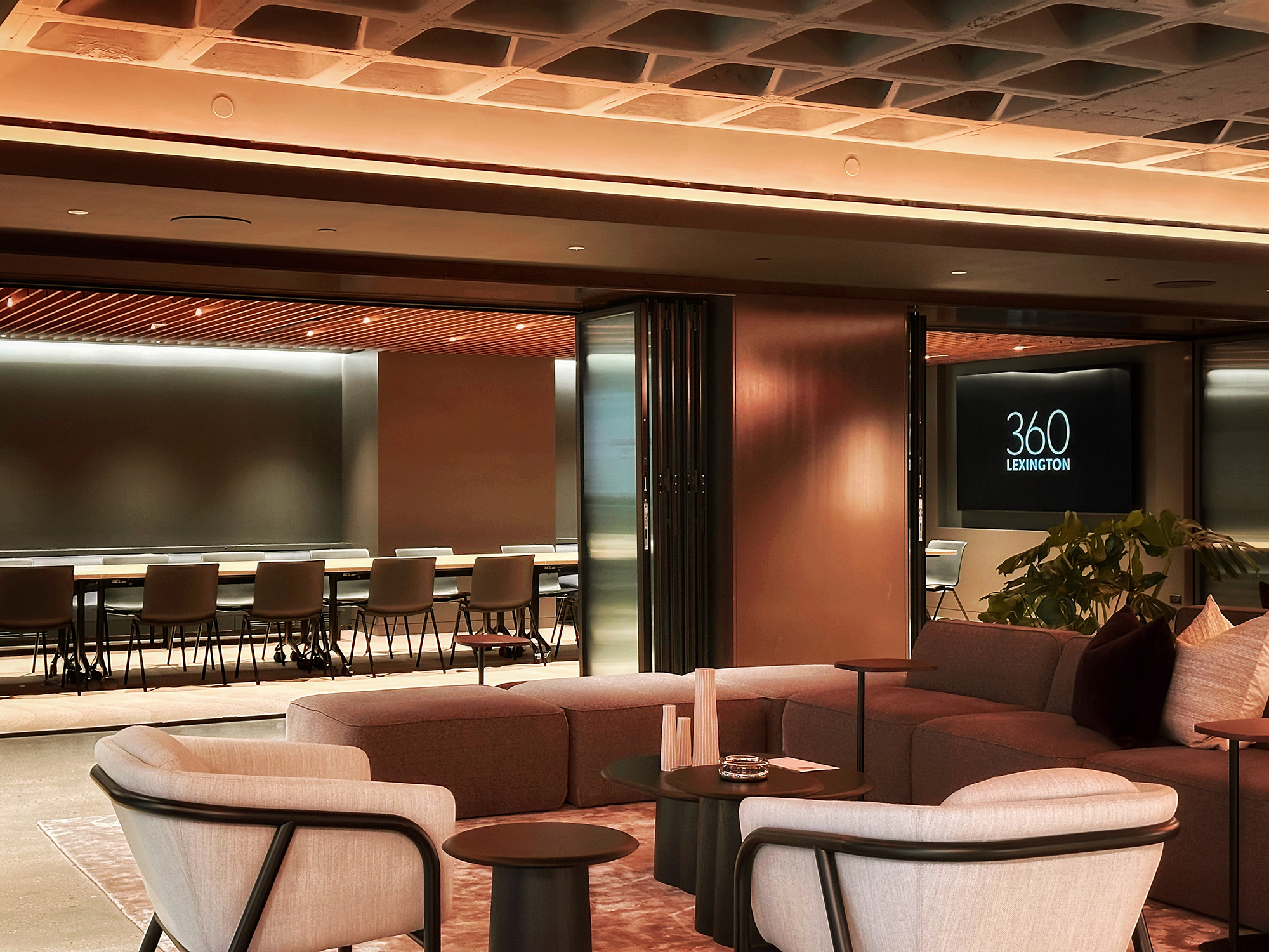 “The idea was that you should walk into this amenity space and it should feel like you're walking into a really warm, homey living room," said AmTrust's Jonathan Bennett.