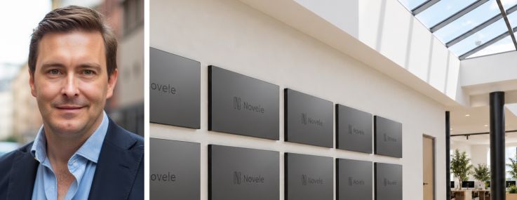 Novele CEO and co-founder Charles Conwell and the company's EnergyBoard hardware.