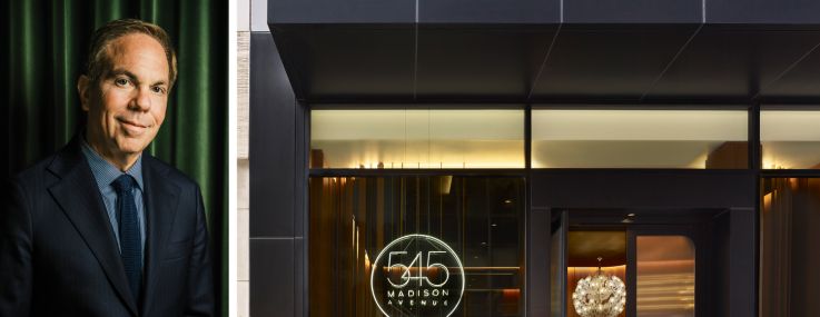 Marx Realty President and CEO Craig Deitelzweig and 545 Madison Avenue.