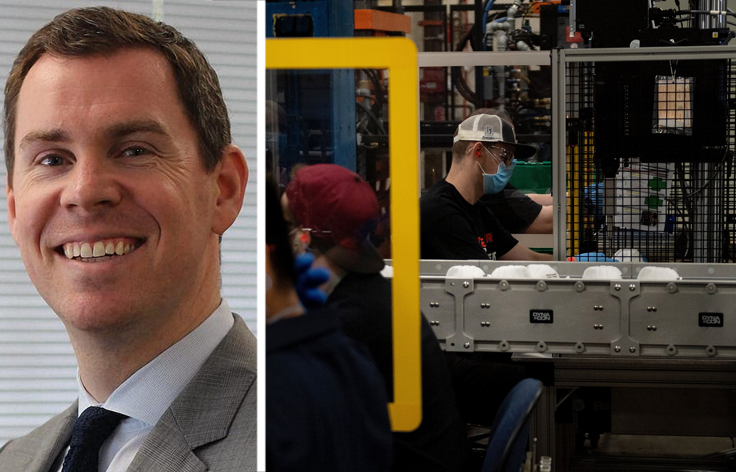 Daniel Klein of Klein Enterprises and a Honeywell factory.