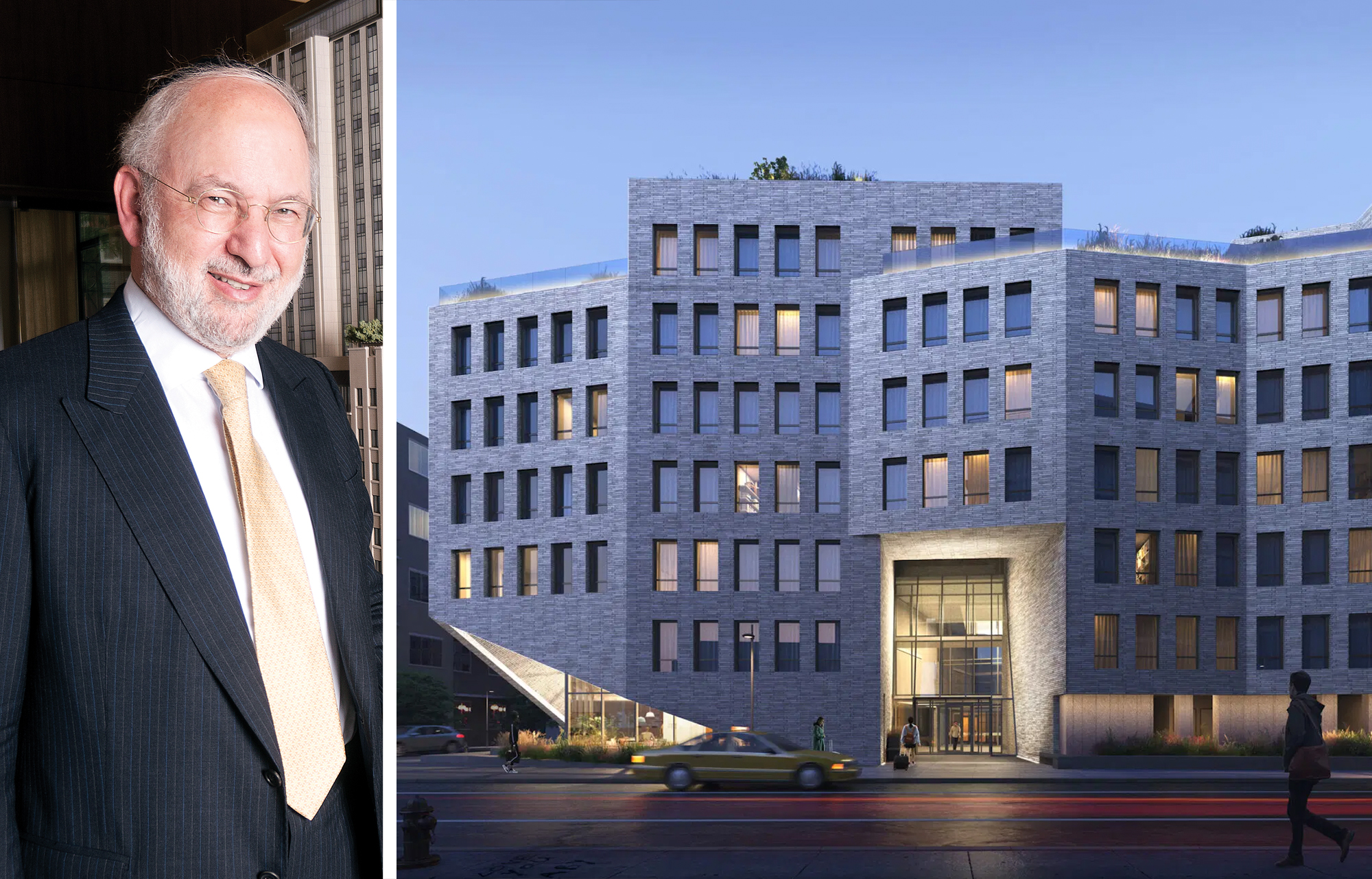 Clipper Equity's David Bistricer and 130 Hope Street, Brooklyn.