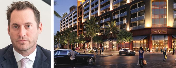 TriCap's David Edelstein (top), Related Group's Jon Paul Perez, and a rendering of 2700 NW Second Avenue, Miami.