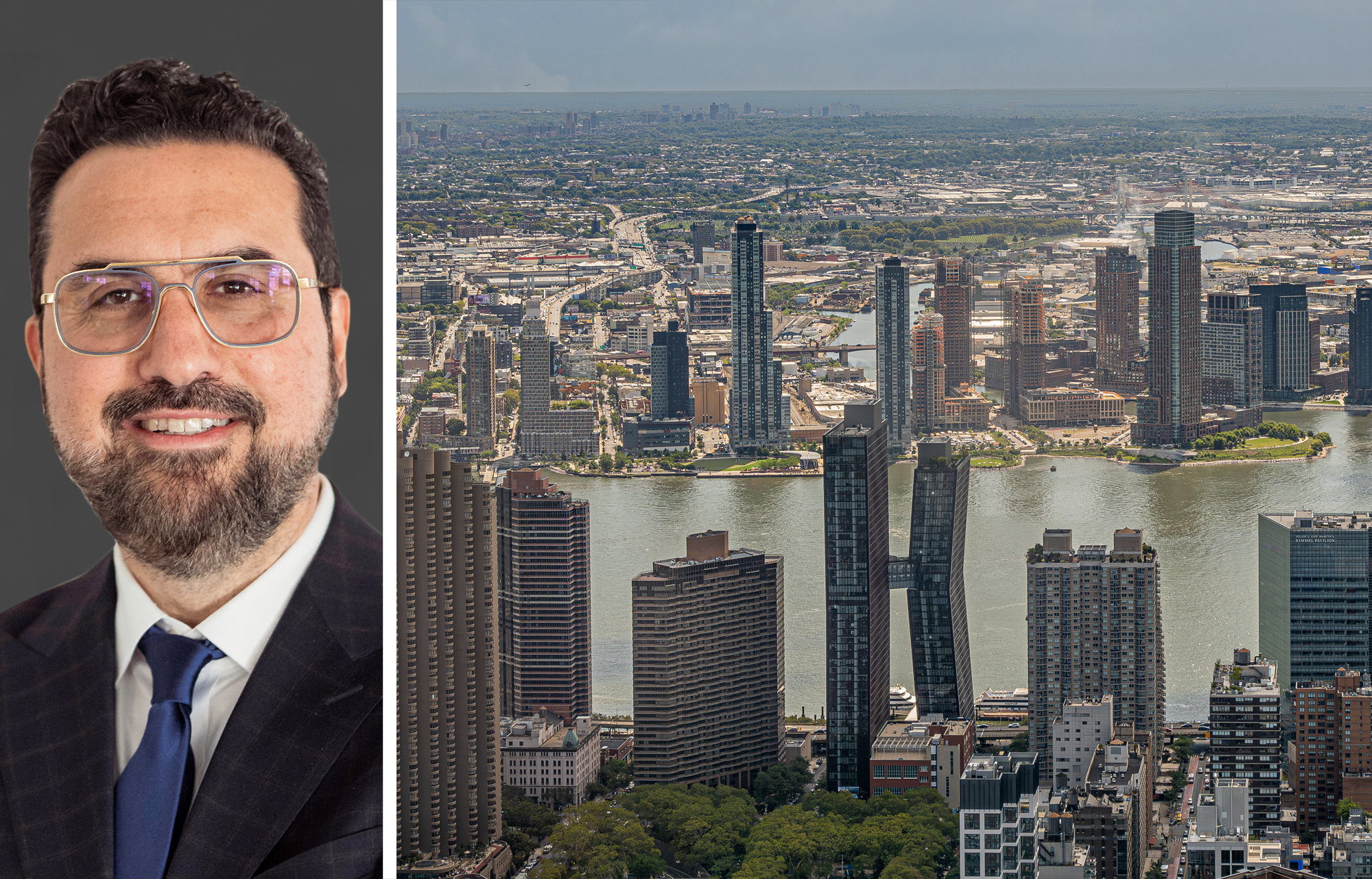 Pinnacle Realty's David Junik and Hunter's Point neighborhood in Queens.