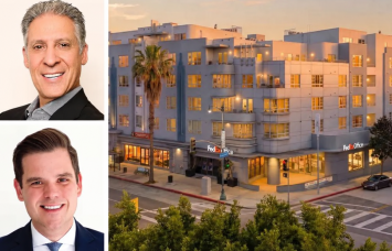 Dave Nagel of Decron (top) and Blake Rogers of JLL and 5550 Wilshire Boulevard in Los Angeles, Calif.