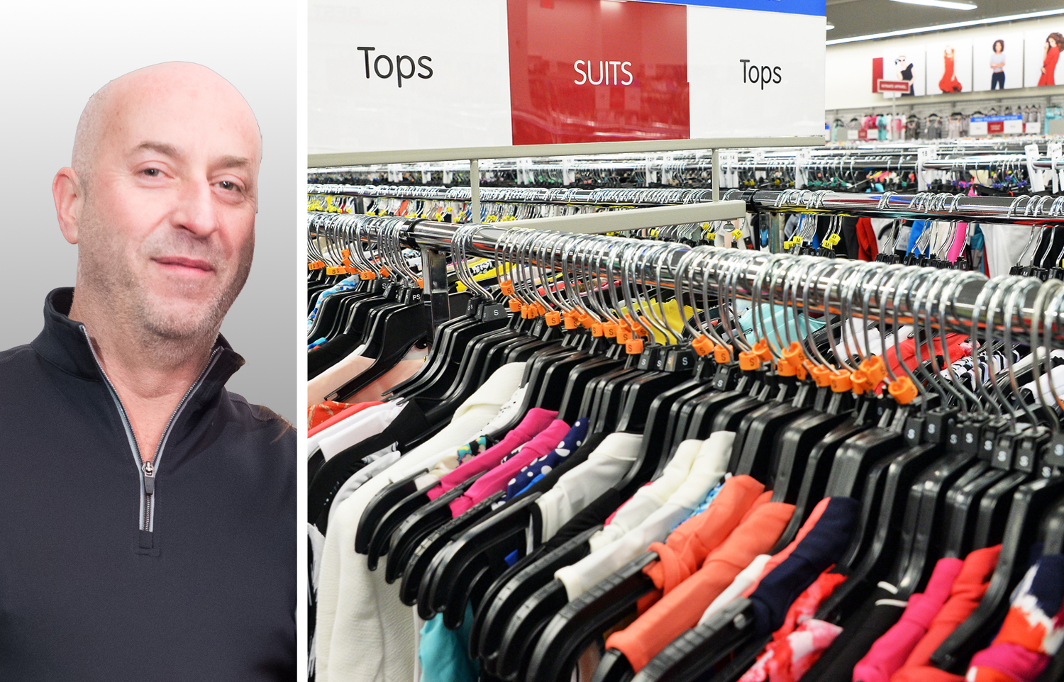 Steiner NYC's Doug Steiner and a Burlington store.