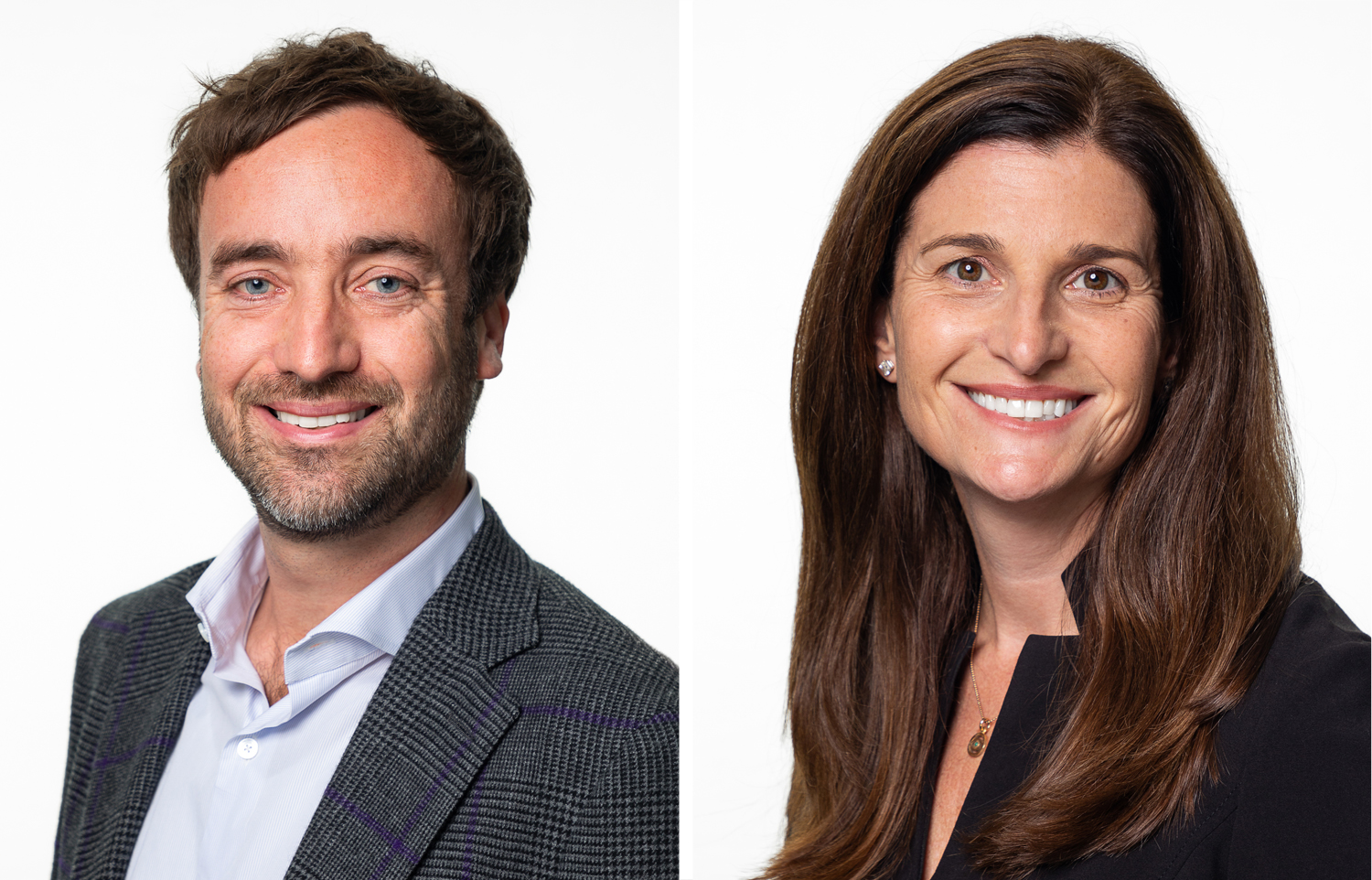 Eben Ellertson (left) and Carrie Van Syckel.