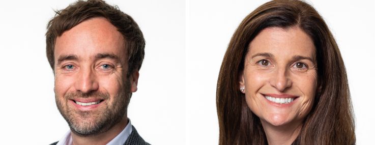 Eben Ellertson (left) and Carrie Van Syckel.