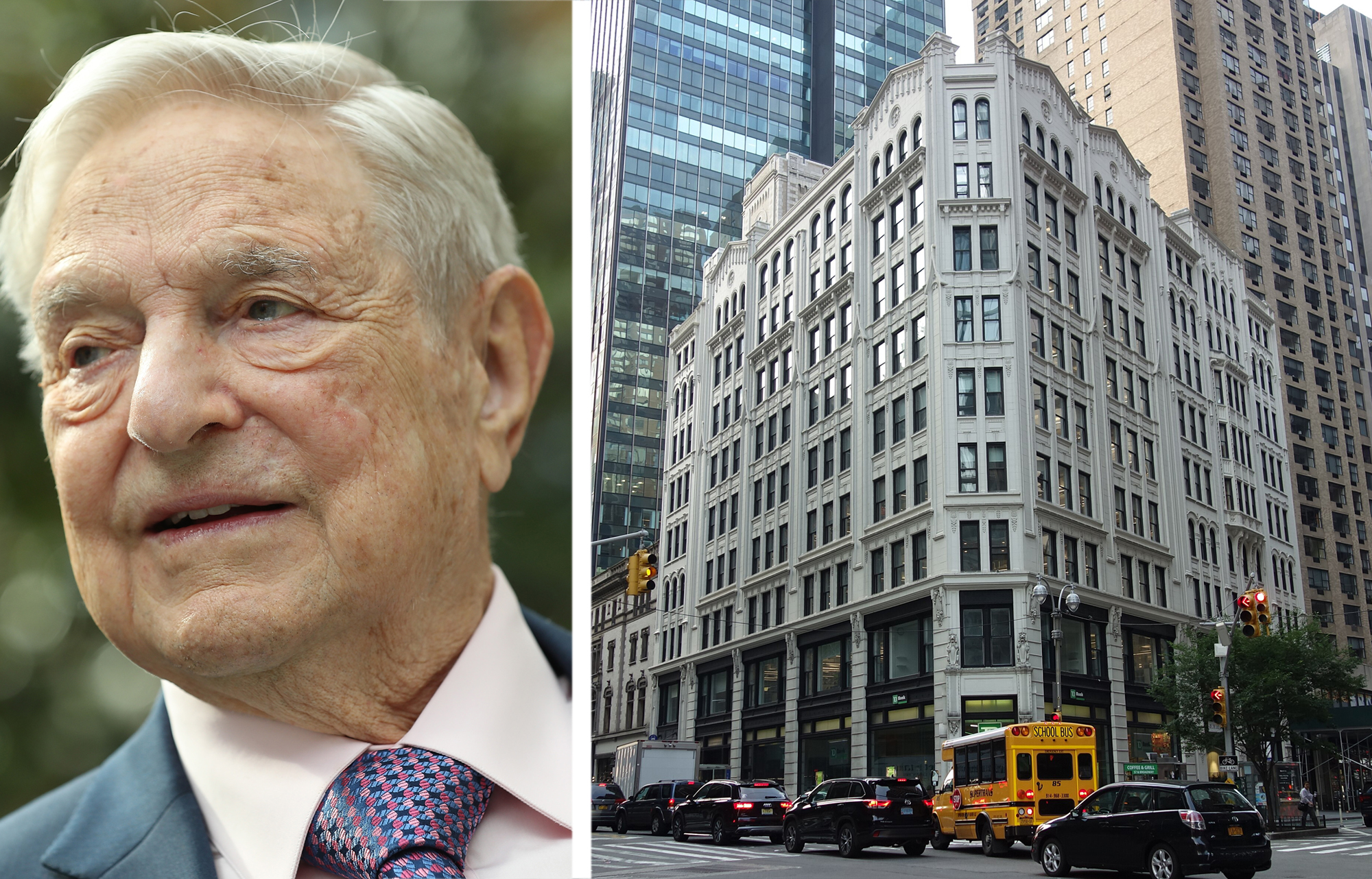 George Soros and 224 West 57th Street.
