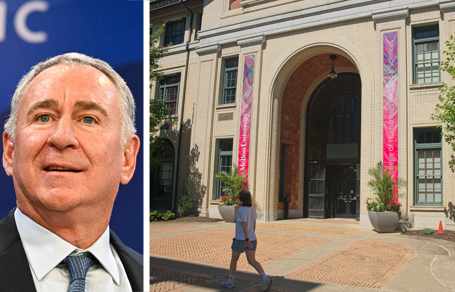 Ken Griffin and the Carnegie Mellon University Pittsburgh campus.