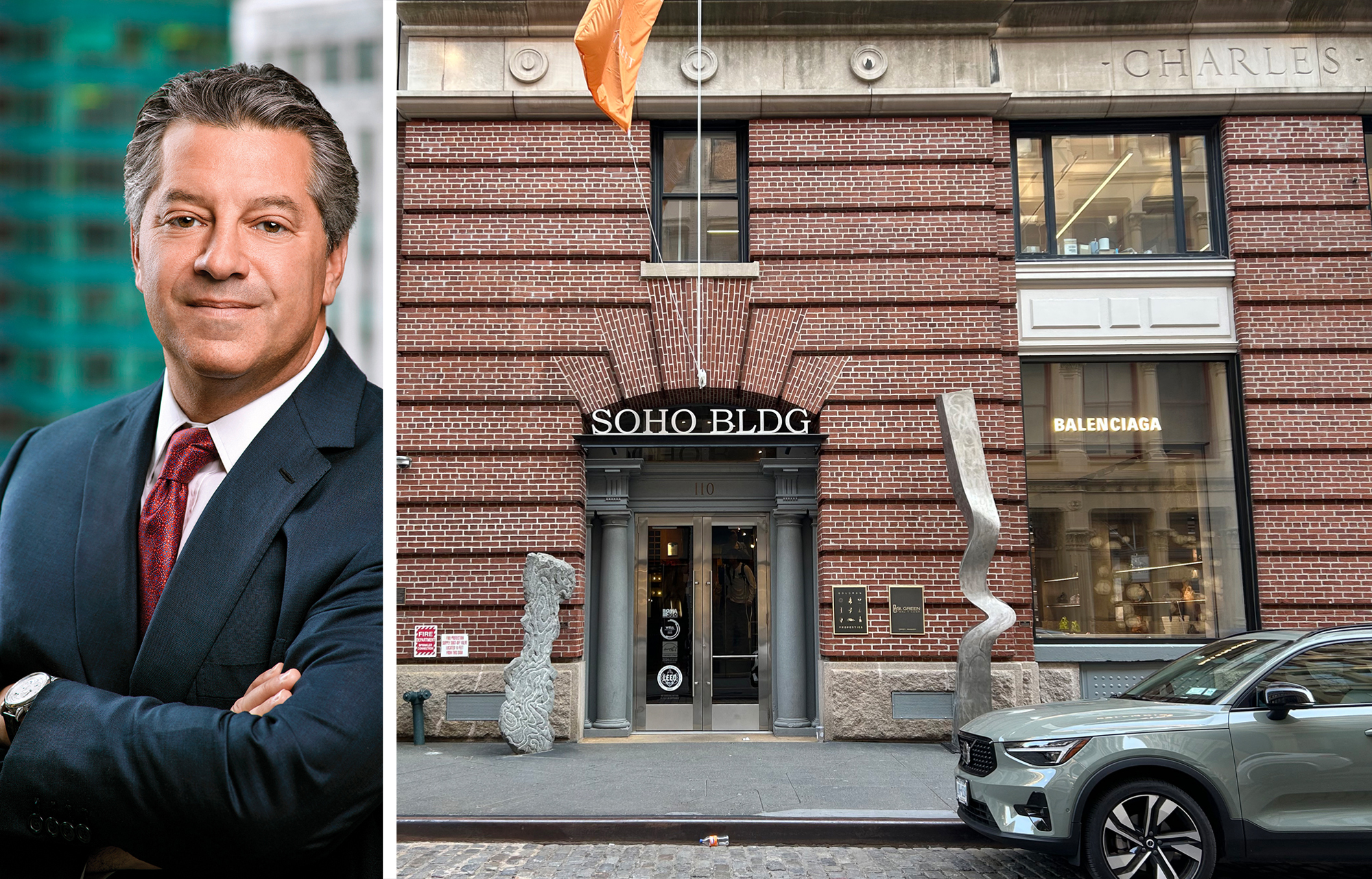 SL Green's Marc Holliday and 110 Greene Street.
