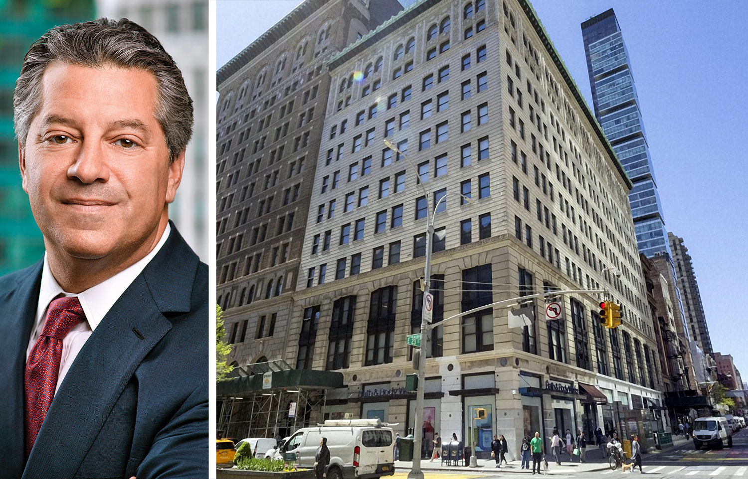 SL Green CEO Marc Holliday and 304 Park Avenue South.