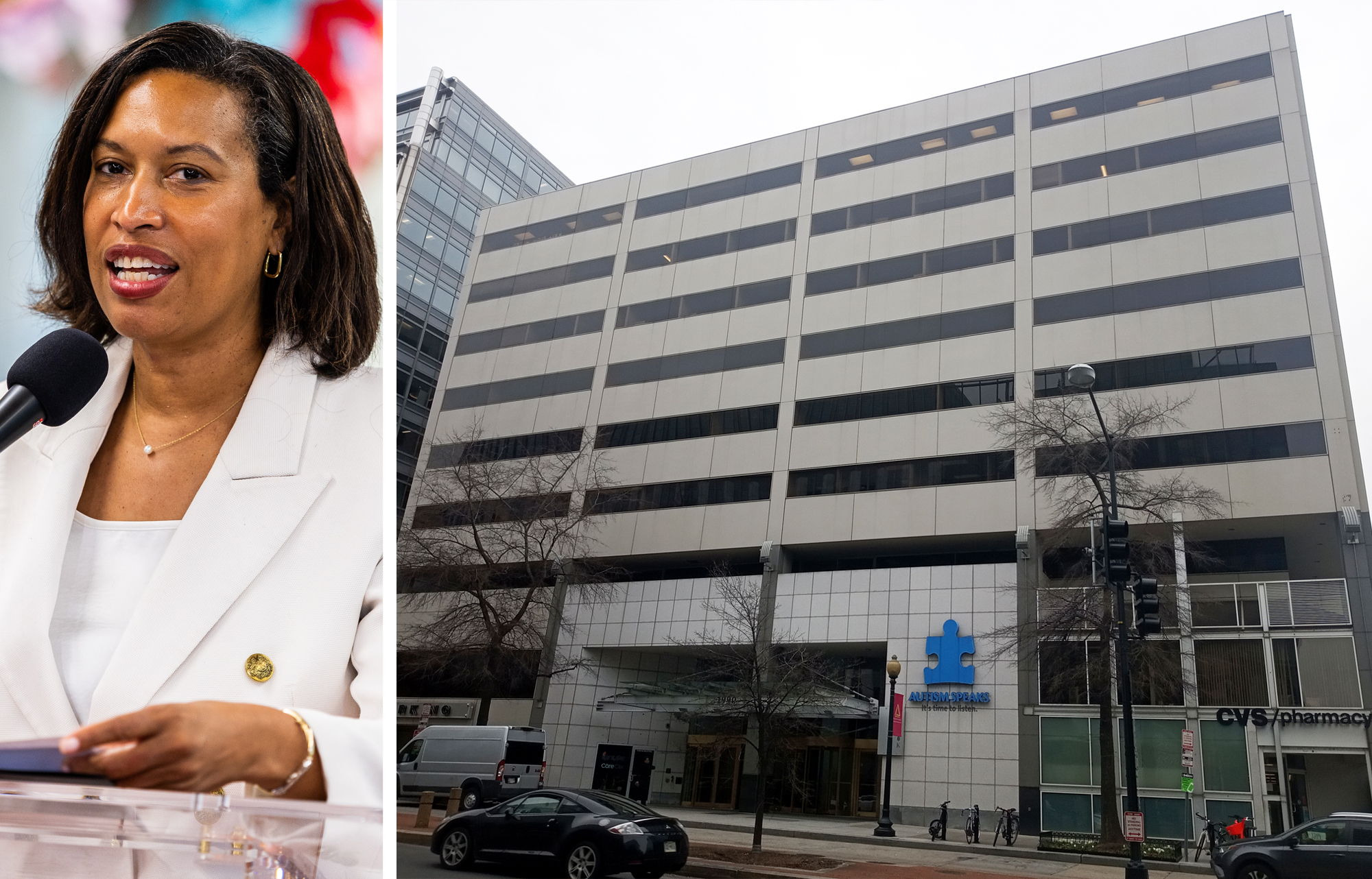 Washington, D.C. Mayor Muriel Bowser and 1990 K Street NW, Washington, D.C. The conversion if part of Bowser's Housing in Downtown program.