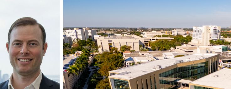 Samuel Jesselson of JW Capital Management (top), David Brickman of Adam America Real Estate and the Florida International University campus.