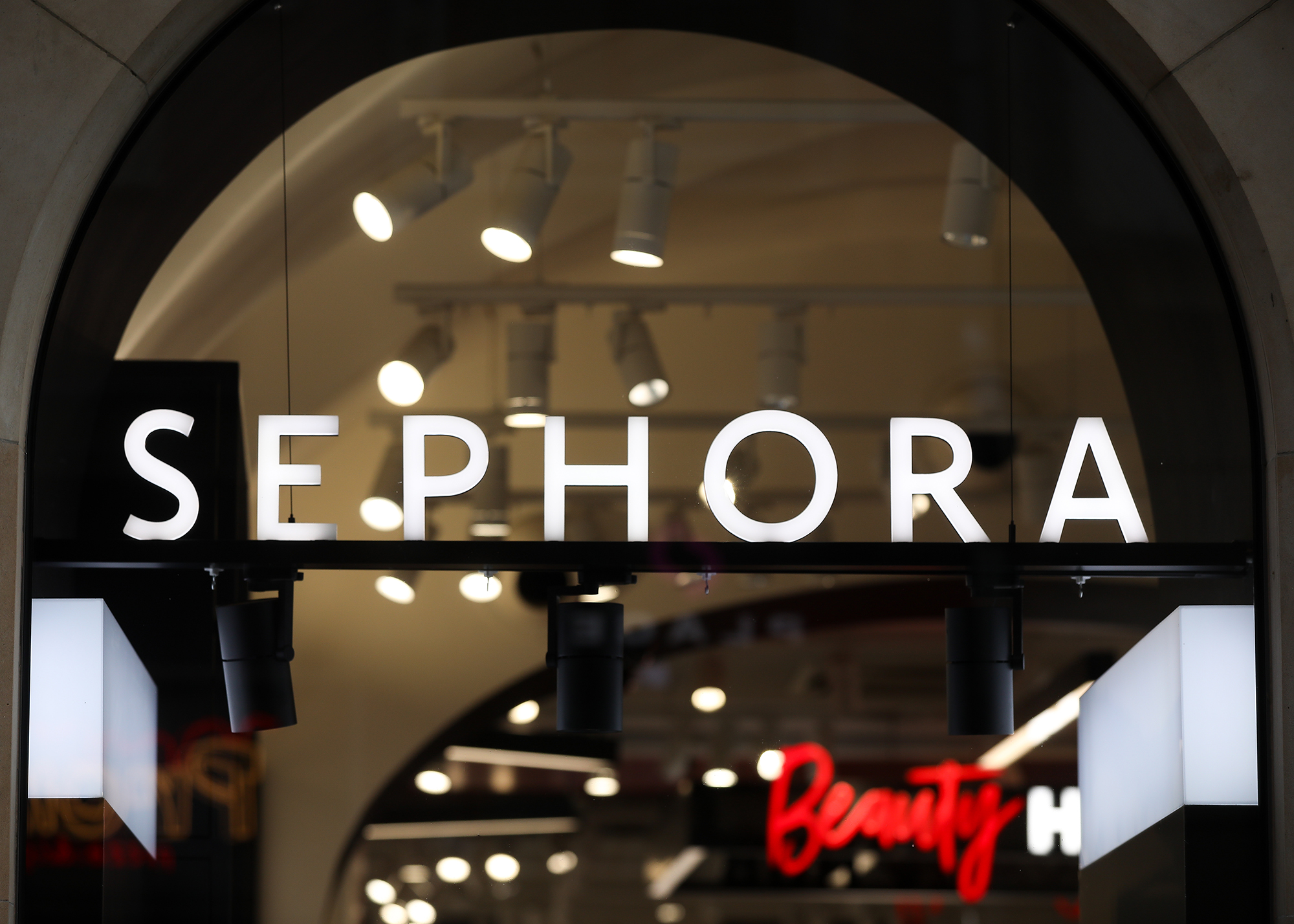 A Sephora logo on one of its stores.