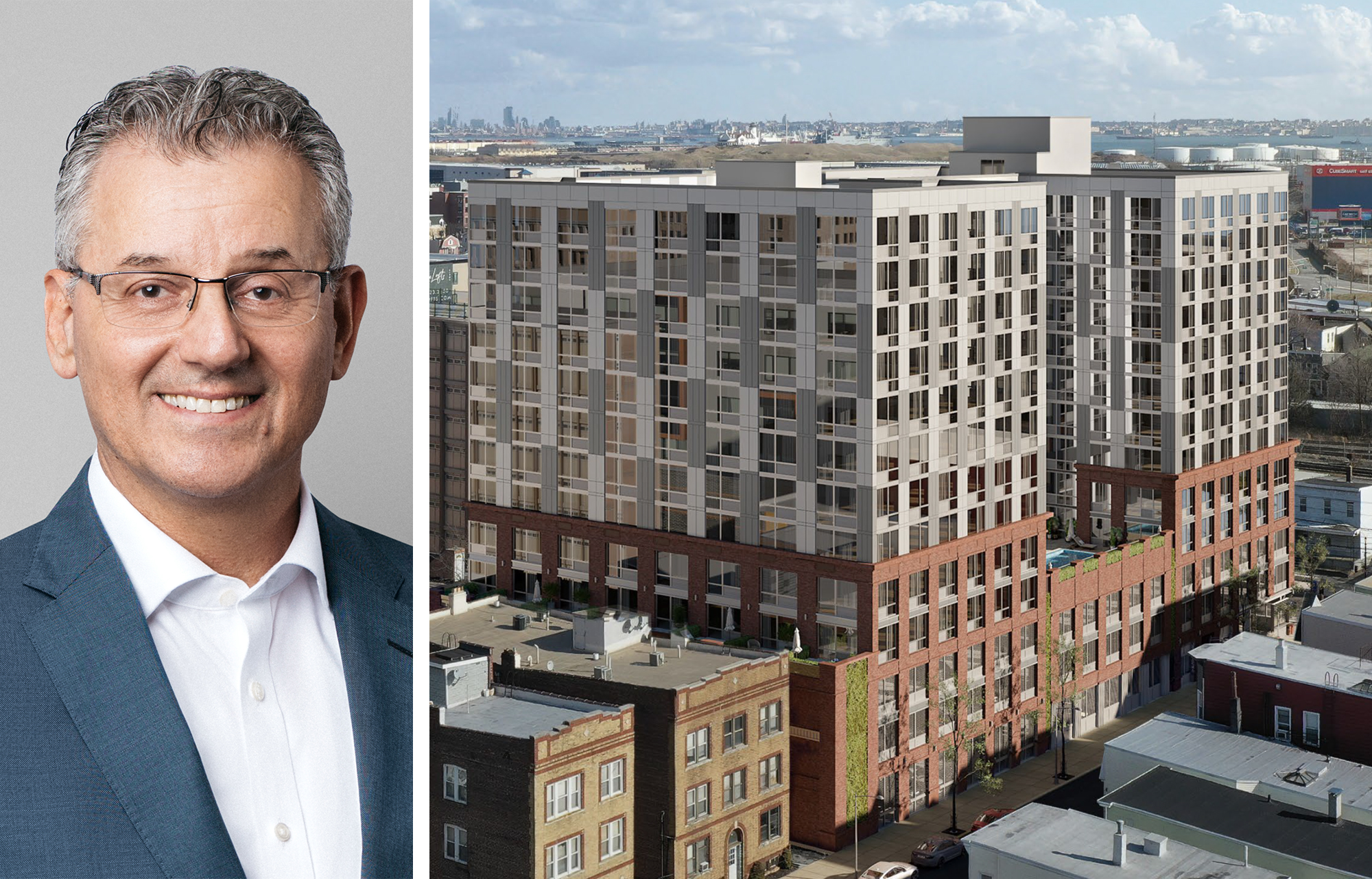 BHI's Gil Karni and 197 Avenue E in New Jersey.