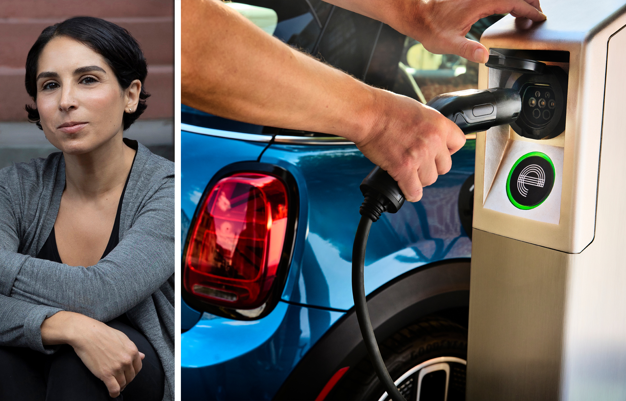 Tiya Gordon, co-founder of it's electric, and one of the company's chargers.