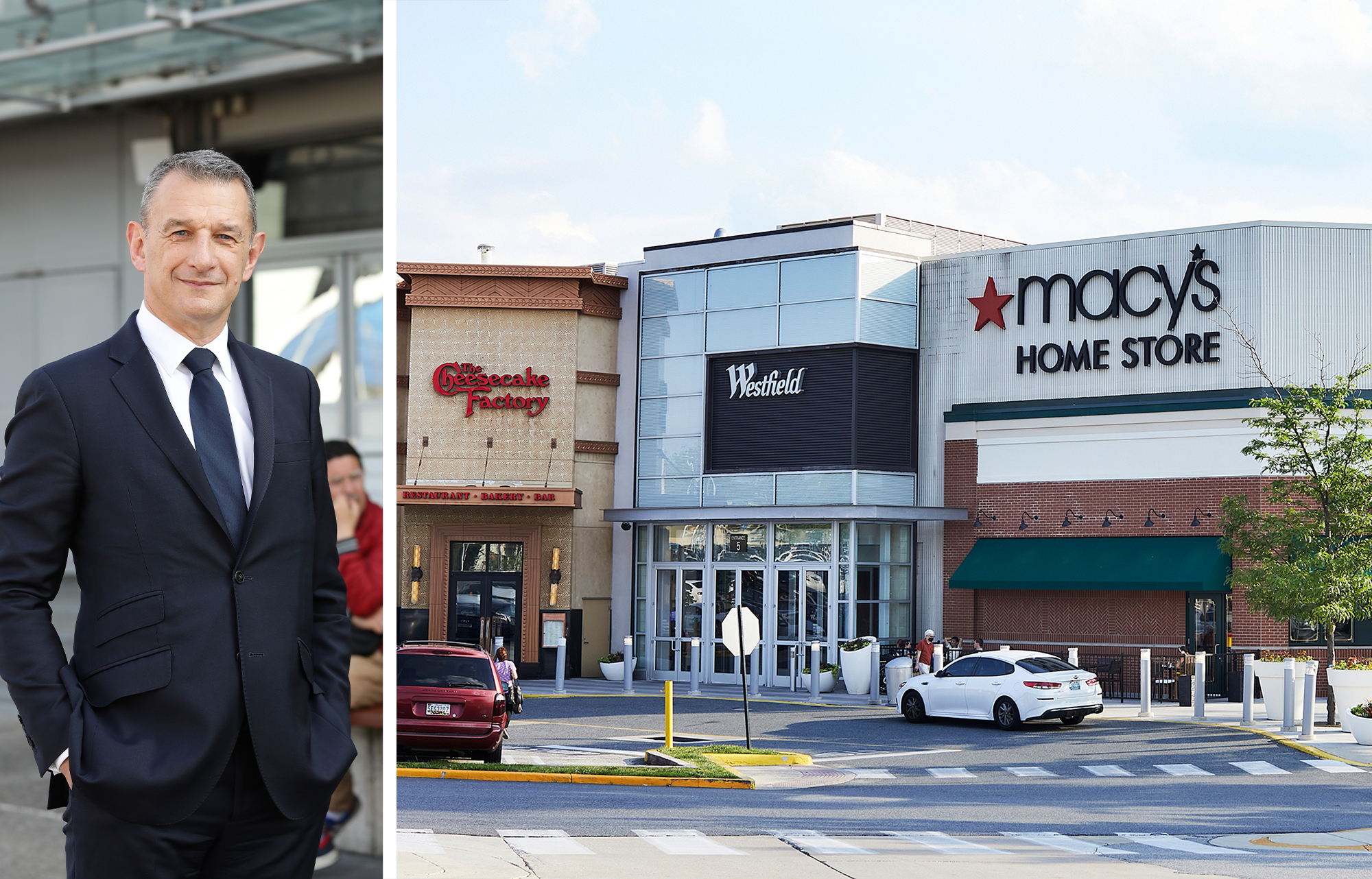 Jean-Marie Tritant and the Westfield Mongomery mall in Bethesda, MD.