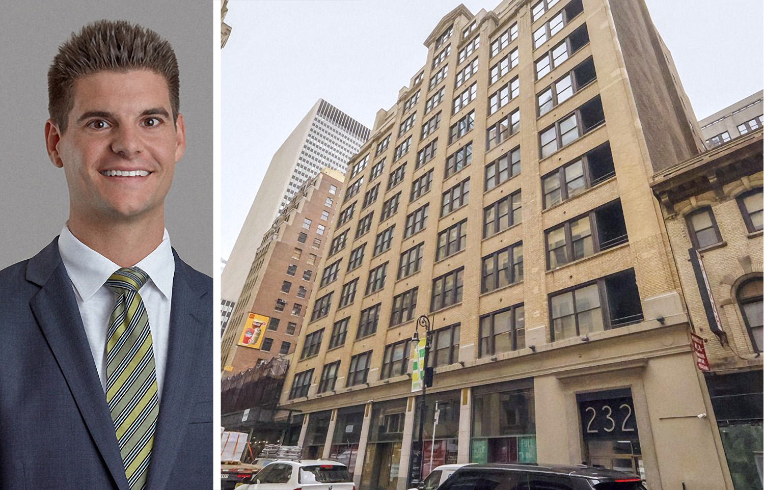 Lee & Associates' Woody King and 218-232 West 40th Street.