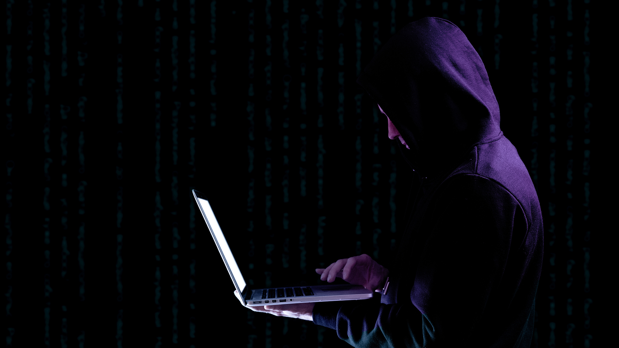 An illustration of person posing as a fake buyer online.