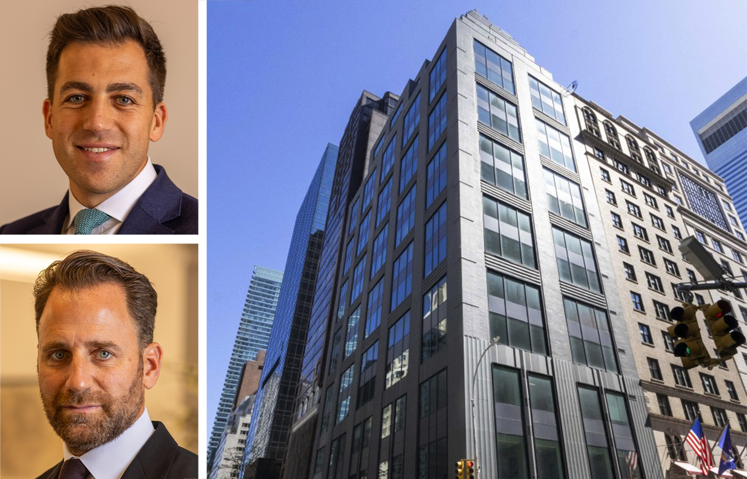 Alberto Smeke (top), Salo Smeke (bottom), and 136 East 57th Street.