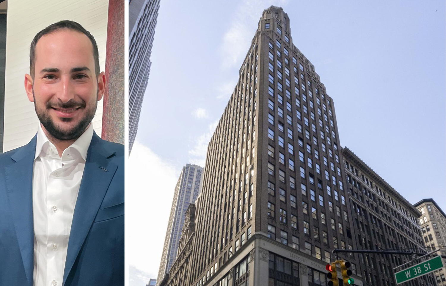 Maxim Capital's Josh Greene and 1384 Broadway.