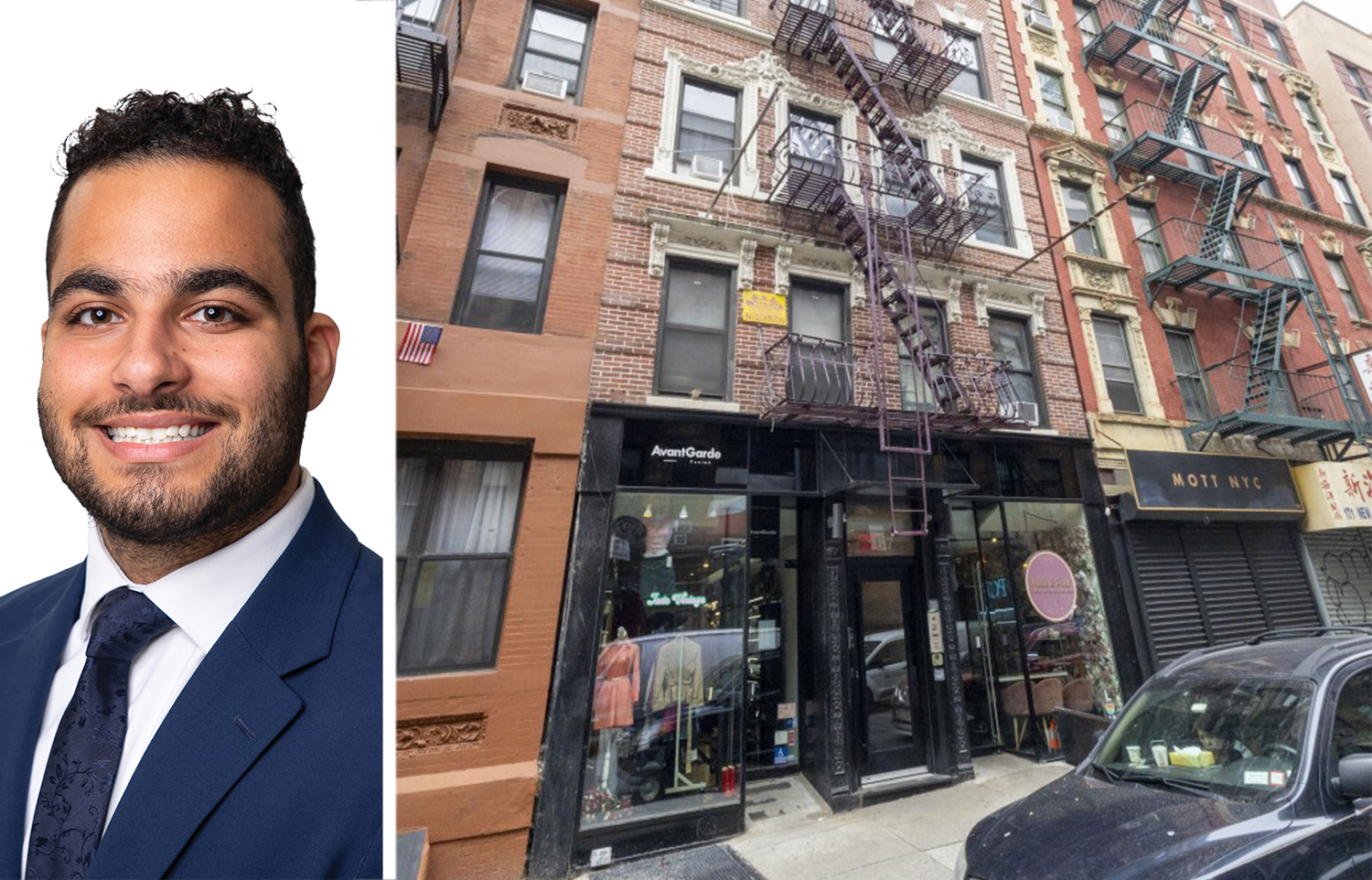 Noam Aziz, Managing Director at Meridian Retail Leasing and 167 Mott Street.