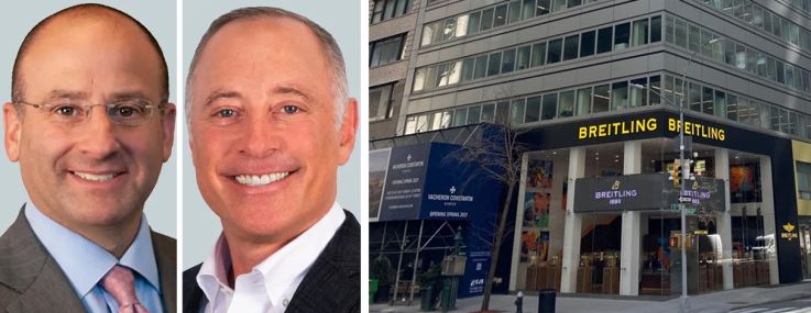 Clockwise from top left: Maxwell Tarter, Brad Auerbach, David Hollander, and Greg Rothkin of CBRE and 575 Madison Avenue.