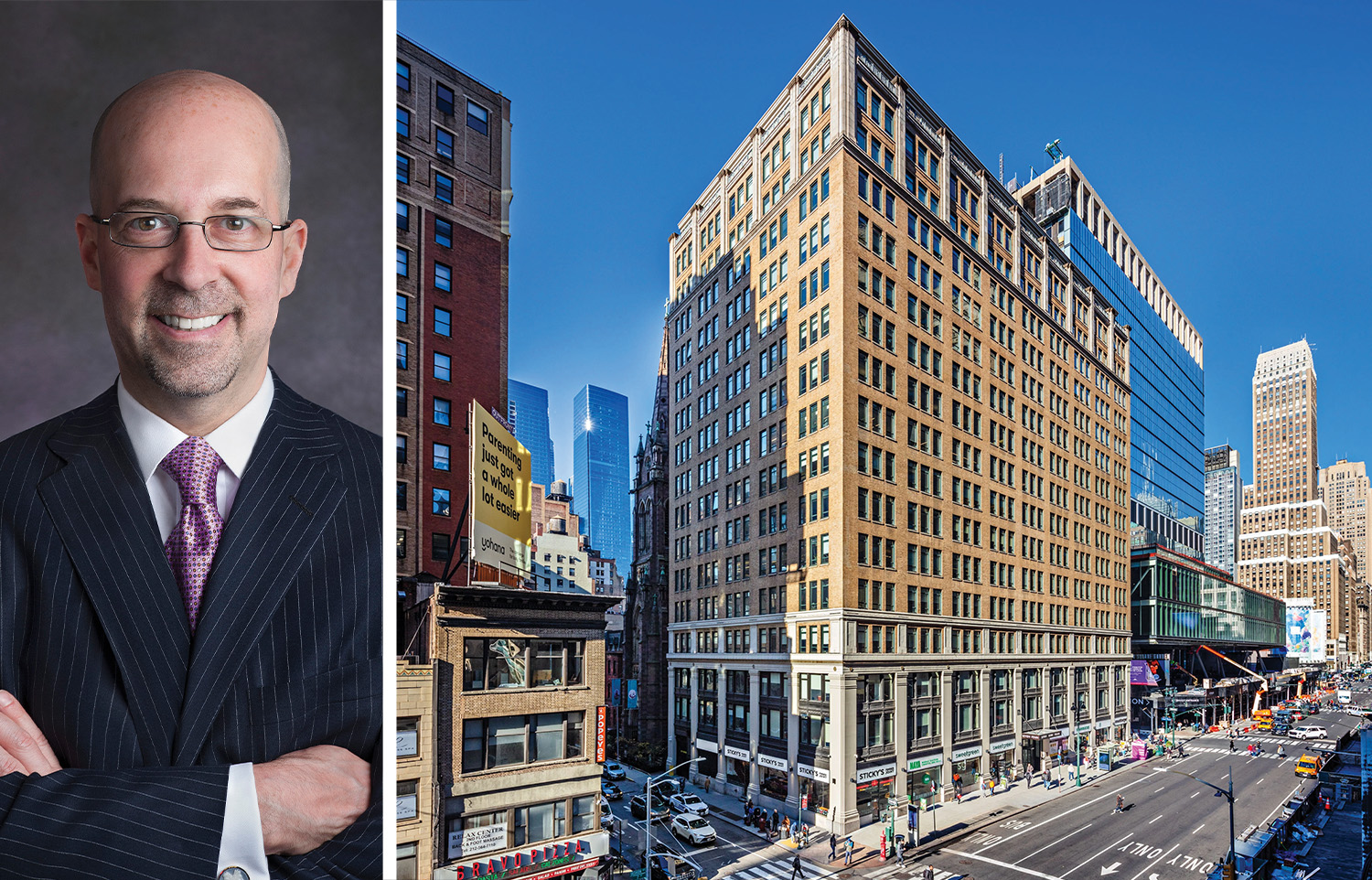 Newmark's Jeffrey Roseman and Seven Penn Plaza.