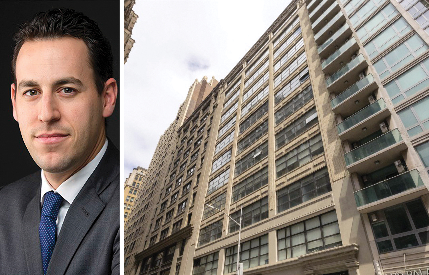 The Feil Organization's Andrew Wiener and 145 West 30th Street.