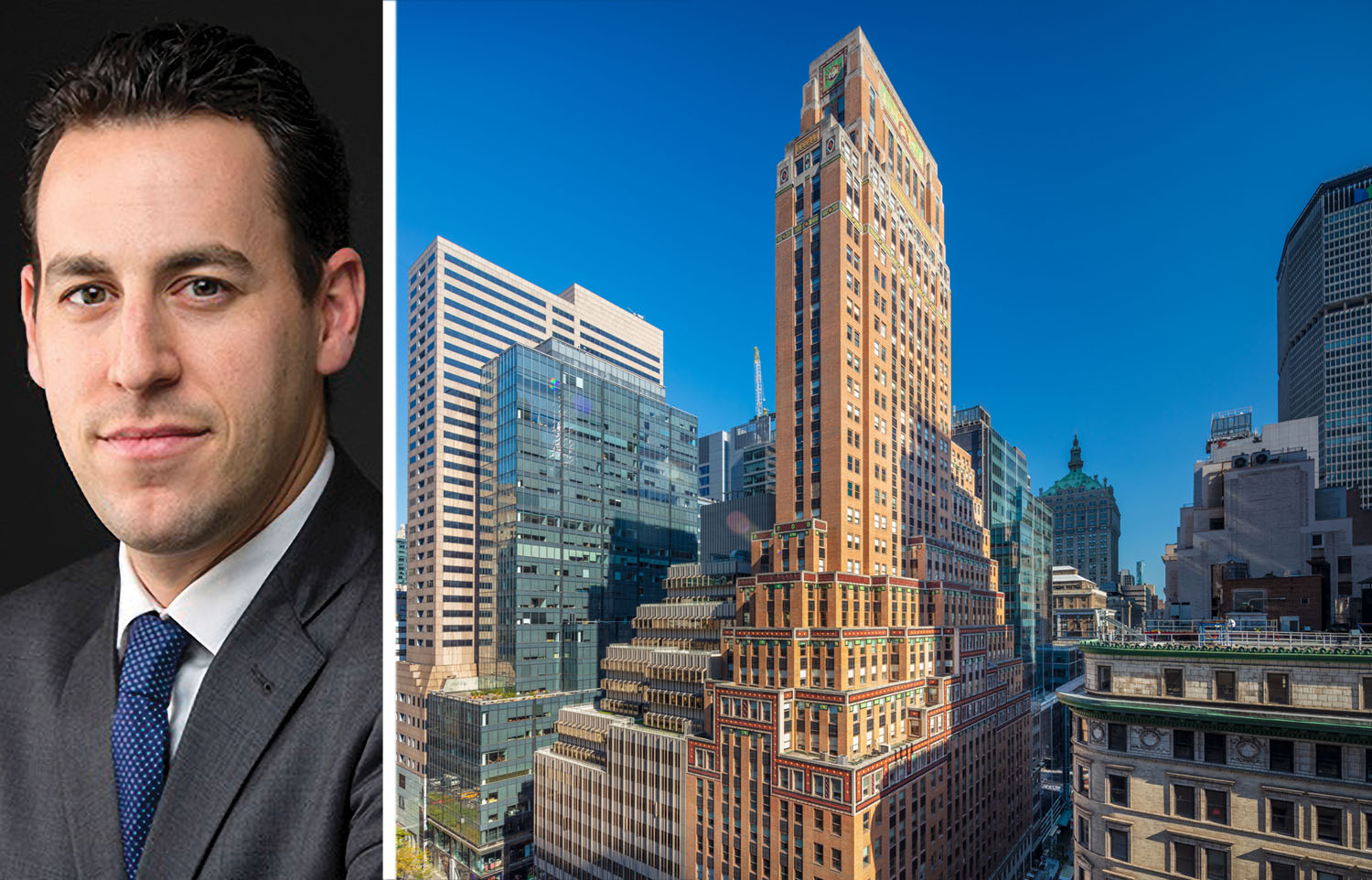 The Feil Organization's Andrew Wiener and 551 Fifth Avenue.