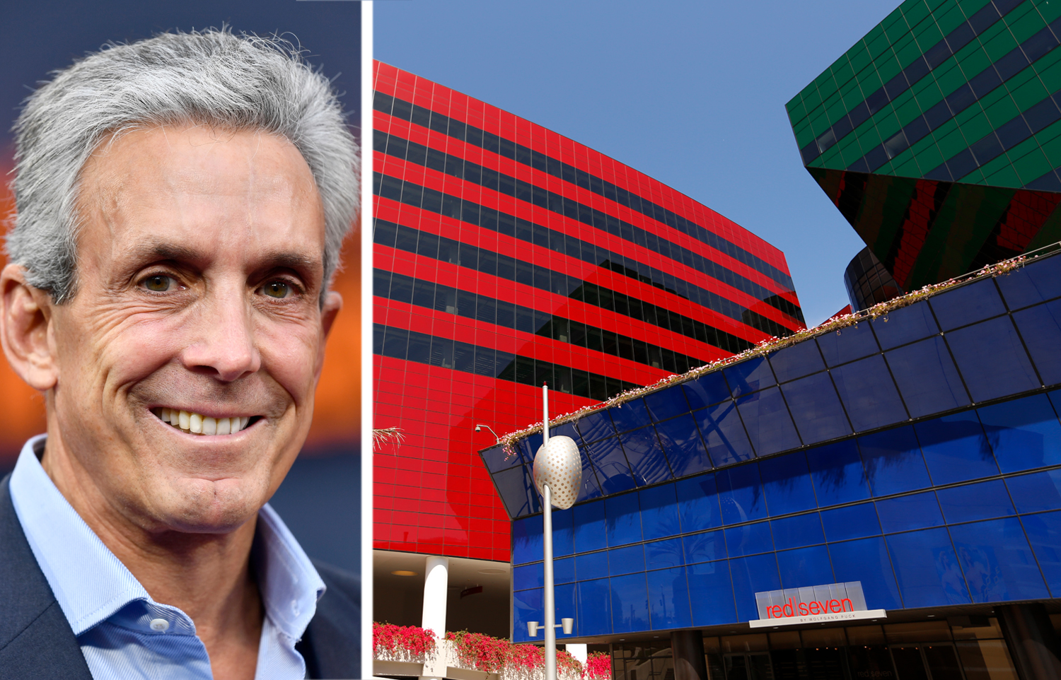 Charles Cohen and the Pacific Design Center in West Hollywood, Calif.