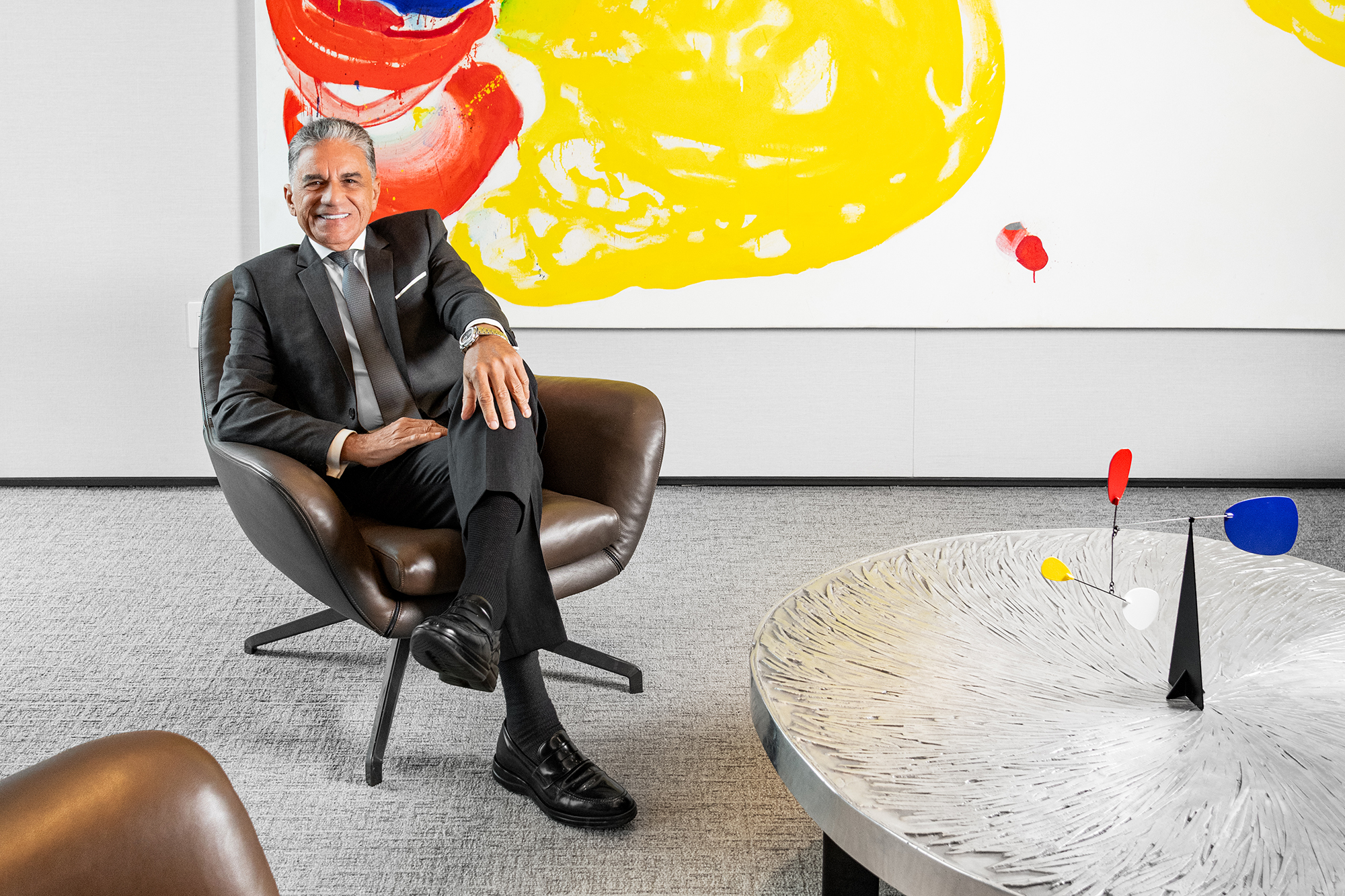 Joseph Moinian at the Moinian Group's office in New York.